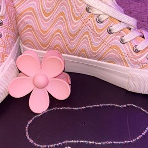 “Crystal seas necklace” $7 diy beaded necklace.